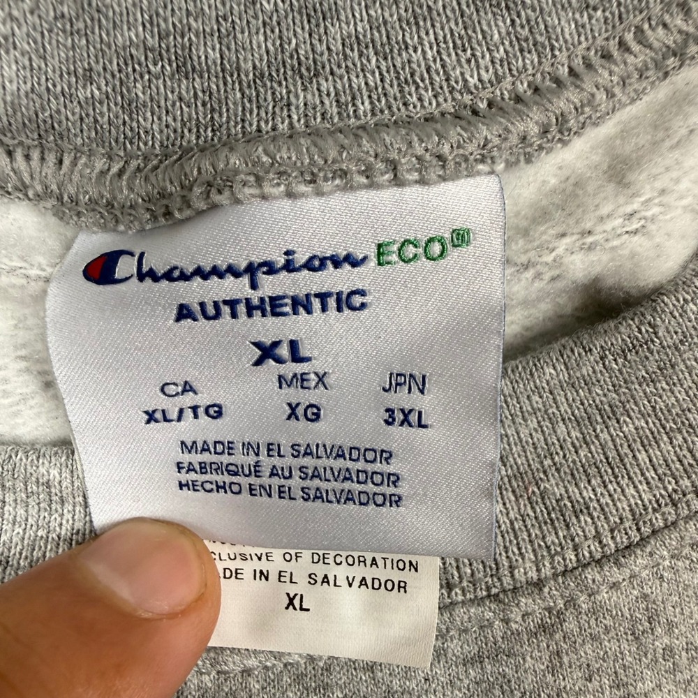Champion Auburn Tigers Sweatshirt Mens XL Gray Eco Authentic NCAA Fleece S600